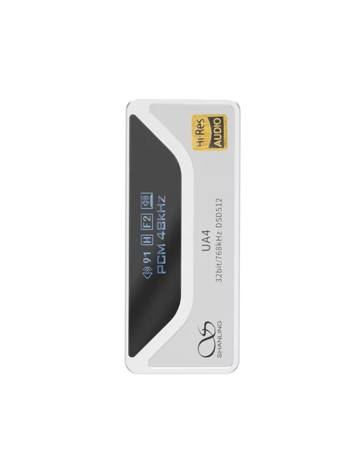SHANLING UA4 - DAC și amplificator de căști portabil 32bit 768kHz DSD512 MQA - Argint