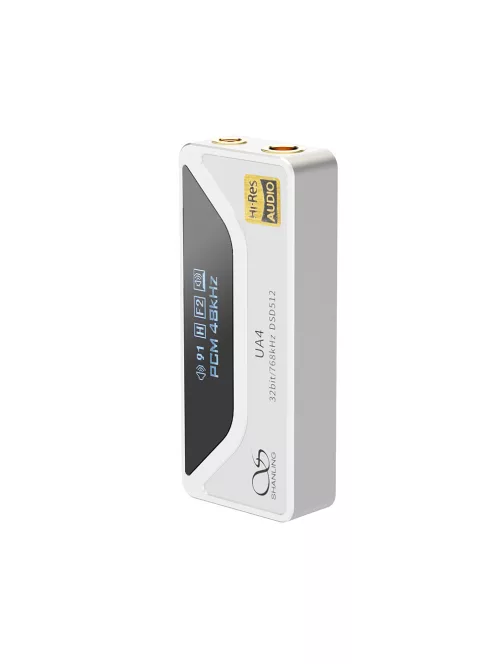 SHANLING UA4 - DAC și amplificator de căști portabil 32bit 768kHz DSD512 MQA - Argint