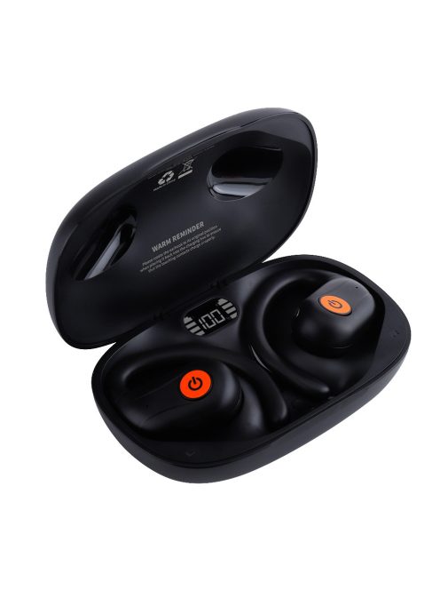 SIVGA AUDIO SO1 - Căști sportive on-ear Truly Wireless (TWS) cu încărcare wireless (Qi) Bluetooth 5.3 IPX5 - Negru