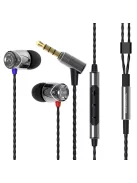 SoundMAGIC E10C - Căști stereo In-Ear high quality cu microfon - Argintiu-Negru