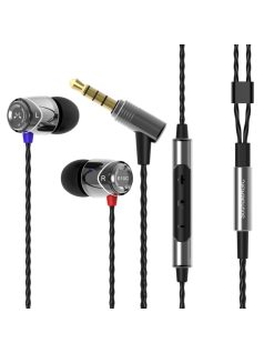   SoundMAGIC E10C - Căști stereo In-Ear high quality cu microfon - Argintiu-Negru