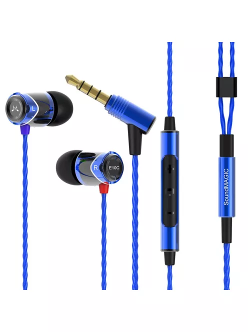 SoundMAGIC E10C - Căști stereo In-Ear high quality cu microfon - Albastru