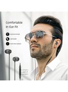 SOUNDMAGIC E11D - Căști intra-auriculare digitale cu conector stereo Type-C 24Bit DAC cu microfon - Negru