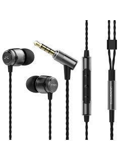  SOUNDMAGIC E50C - Căști In-Ear stereo de înaltă calitate pentru muzică detaliată cu microfon. - Gunmetal
