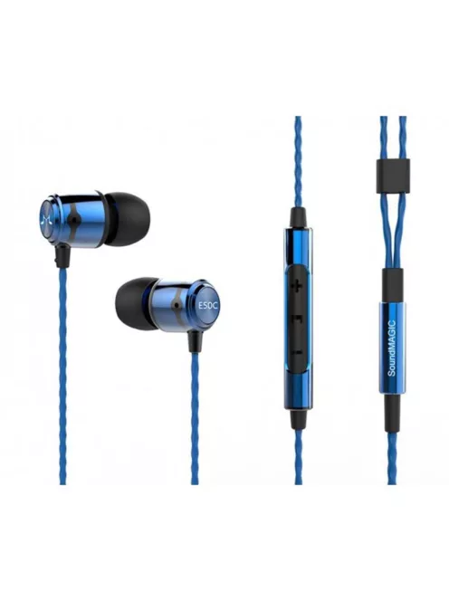 SOUNDMAGIC E50C - Căști In-Ear stereo de înaltă calitate pentru muzică detaliată cu microfon. - Albastru