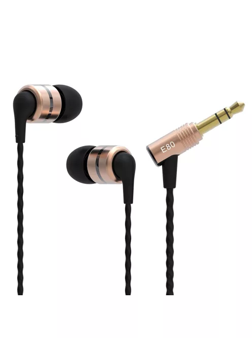 SOUNDMAGIC E80 - Căști In-Ear stereo emblematice pentru pasionații de muzică - Auriu