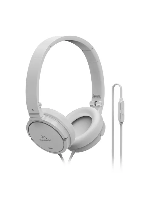 SoundMAGIC P22C - Căști On-Ear Stereo extra bass cu microfon - Alb