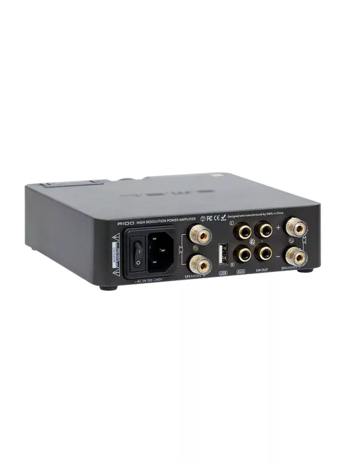 SMSL A100 - Amplificator desktop de clasă D cu conexiune Bluetooth, 2x80W la 4 Ohmi.