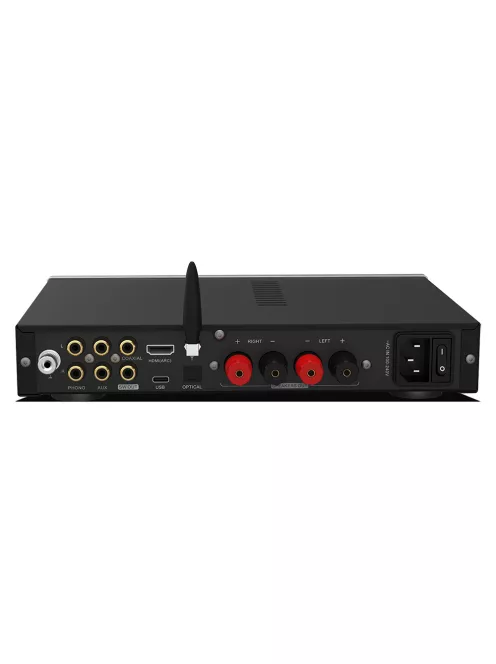 SMSL AL400 - Amplificator integrat și DAC clasa D de birou 2x160W 4 Ohm Bluetooth MQA 32bit 768kHz LDAC aptX-HD eARC - Negru