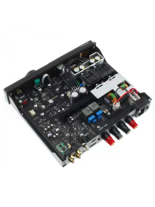 SMSL AO300 - DAC de masă cu amplificator pentru căști și stereo, Bluetooth aptX HD LDAC HDMI ARC 2.1 MQA-CD 32bit 768kHz DSD256 2x165W 4 Ohm - Argint