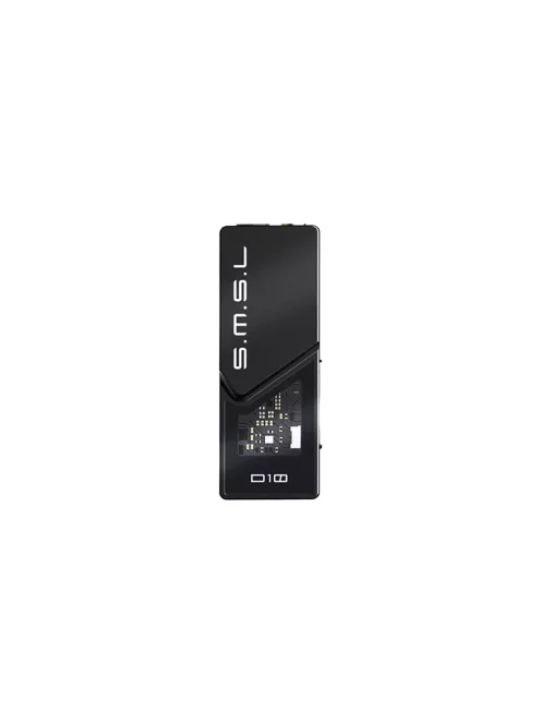 SMSL D10 - Convertor digital-analog portabil și amplificator pentru căști, 384kHz DSD256 - Negru