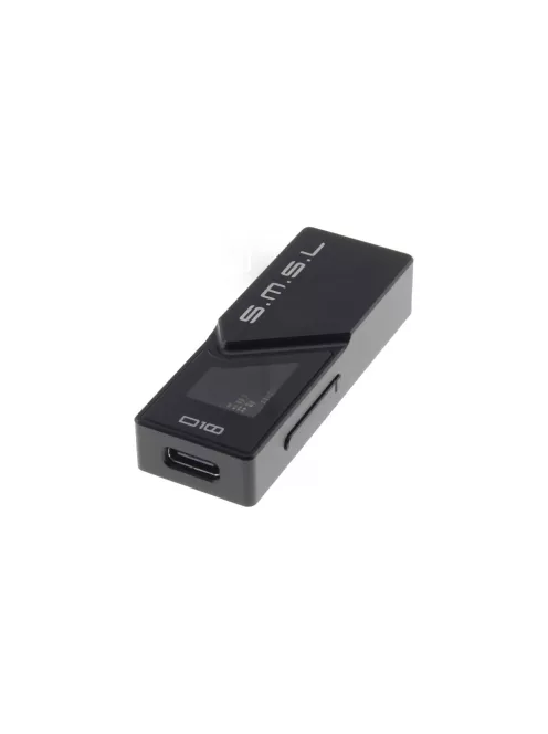 SMSL D10 - Convertor digital-analog portabil și amplificator pentru căști, 384kHz DSD256 - Negru