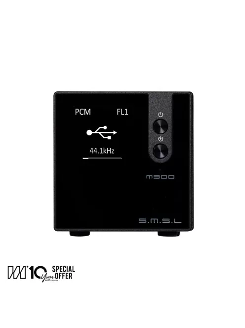 SMSL M300 MK2 - DAC desktop cu conectivitate Bluetooth 32bit 768kHz DSD512 - Negru - New