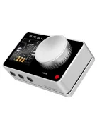 SMSL Nano One - USB DAC pentru Gaming, placă de sunet externă și amplificator de căști cu surround virtual 7.1 și intrare de microfon cu reducere a zgomotului DSP - Argint