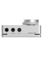 SMSL Nano One - USB DAC pentru Gaming, placă de sunet externă și amplificator de căști cu surround virtual 7.1 și intrare de microfon cu reducere a zgomotului DSP - Argint