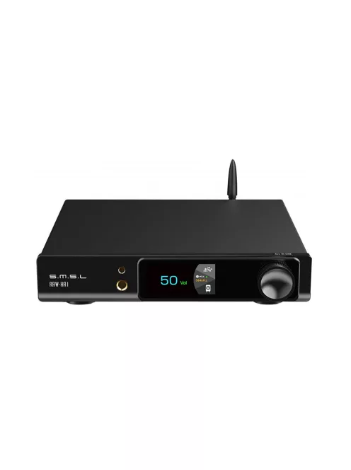 SMSL RAW-HA1 - Amplificator stereo de birou și amplificator pentru căști DAC Bluetooth 5.1 aptX HD LDAC MQA-CD 32bit 768kHz DSD256