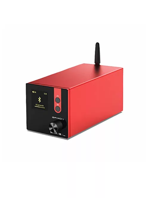 SMSL SA300 - Amplificator desktop stereo DAC USB și conectivitate Bluetooth - Roșu