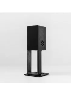   SILENT POUND BLOOM - boxă pasivă pentru stativ cu 3 căi și sistem dipol de subwoofer - Alcantara - Black ashwood stand