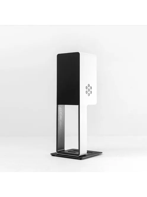 SILENT POUND BLOOM - boxă pasivă pentru stativ cu 3 căi și sistem dipol de subwoofer - Alb - Black ashwood stand