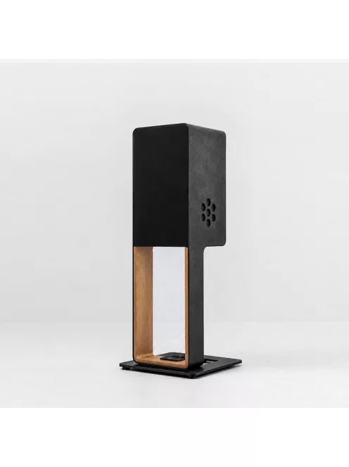 SILENT POUND BLOOM - boxă pasivă pentru stativ cu 3 căi și sistem dipol de subwoofer - Alcantara - Natural oak stand