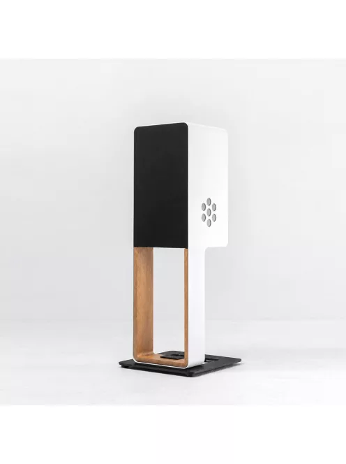 SILENT POUND BLOOM - boxă pasivă pentru stativ cu 3 căi și sistem dipol de subwoofer - Alb - Natural oak stand