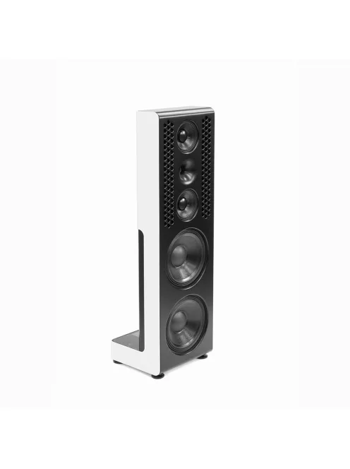 SILENT POUND CHALLENGER II - 3,5 căi boxă de podea pasivă  sistem dipol pentru frecvențe joase - Alb - Black facade finish