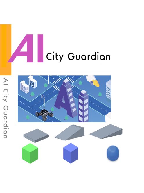 UBTECH UGOT AI CITY GUARDIAN ROBOT - Kit de construcție de roboți programabili asistați de inteligență artificială pentru kitul de instruire "Guardian of the City"