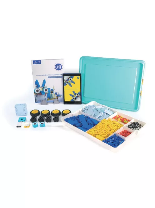 UBTECH UKIT ADVANCED - Kit robotic (STEM) de asamblat, programabil Blockly, pachetul Advanced