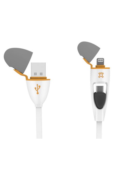 XtremeMax Cablu USB universal cu cap Lightning/MicroUSB