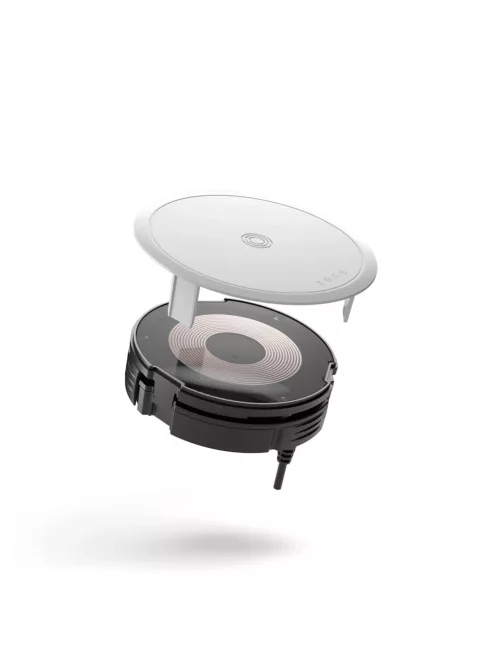 ZENS PUK 3 - Încărcător wireless cu încorporare de 15W (Qi) într-o carcasă de aluminiu, pentru montare ascunsă sau de suprafață, cu opțiune pentru iBeacon.