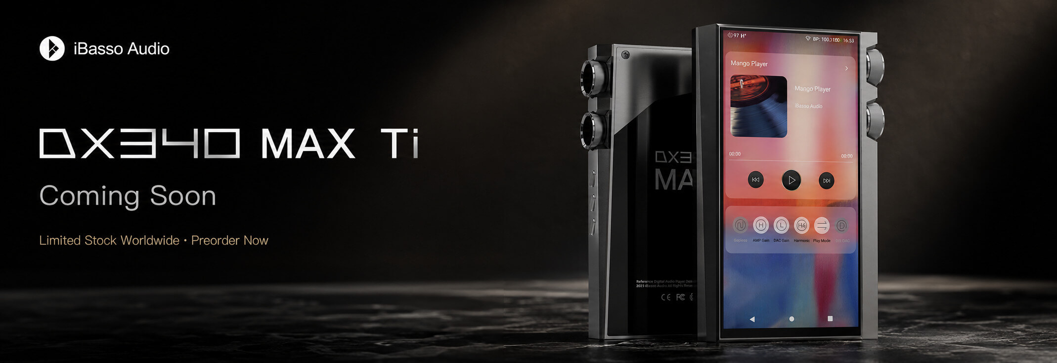 Banner precomandă iBasso DX340 MAX Ti