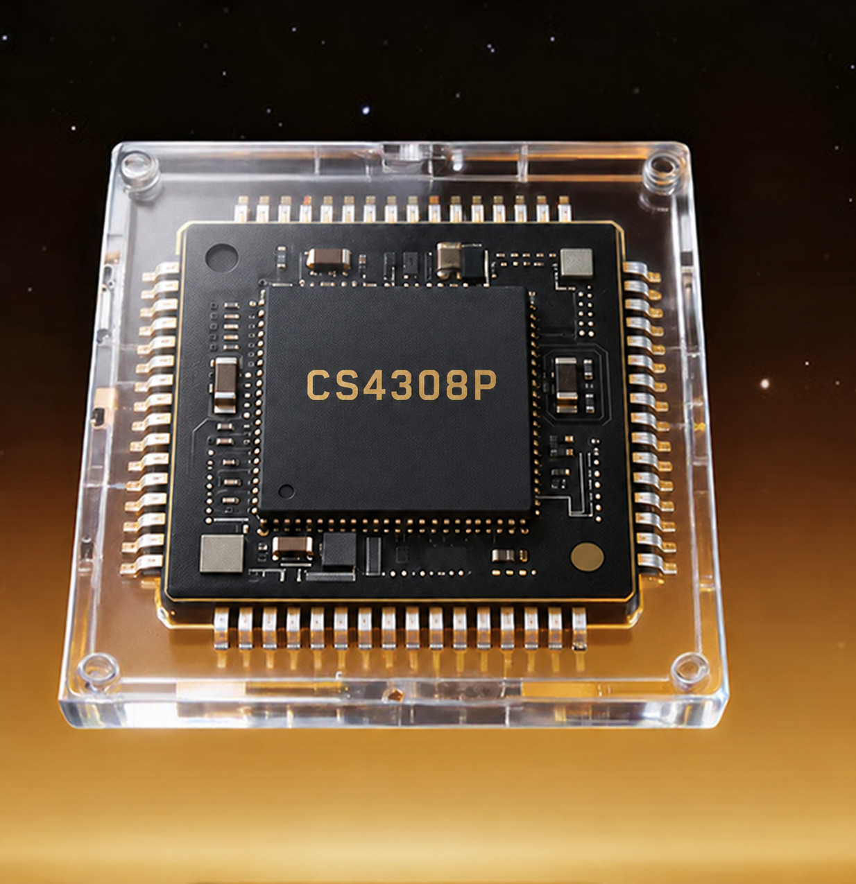 Cirrus Logic CS4308P nyolccsatornás D/A átalakító